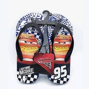 Disney Child Flip Flop Sandals Lightning McQueen